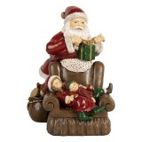 Cumpara ieftin Figurina Mos Craciun polirasina multicolora 17x13x18 cm