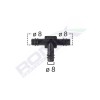 Conector Furtun Teu Universal 8mm Negru - Set 5 Bucati