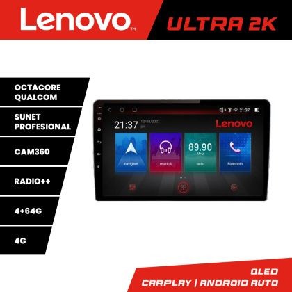 Navigatie Peugeot 307 Lenovo Kit-307 8 core QLED Qualcomm 4+64 360 Android Waze USB Navigatie Internet Youtube Radio CarStore Technology