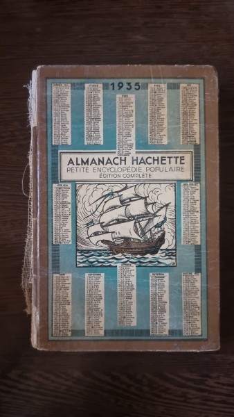 ALMANACH HACHETTE 1935 - PETITE ENCYCLOPEDIE POPULAIRE