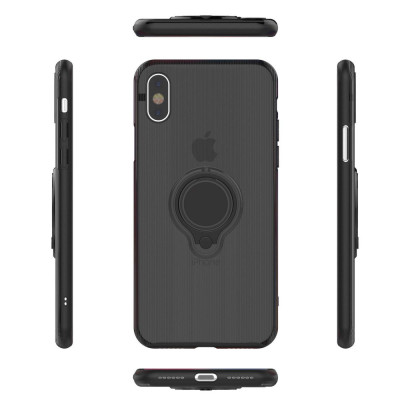 Husa Apple iPhone 6 Armor Ring cu inel magnetic Negru foto