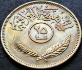Moneda exotica 25 FILS - IRAK, anul 1975 * cod 2767, Asia