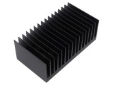 Radiator extrudat cu aripioare negru FISCHER ELEKTRONIK 75x138x50 mm