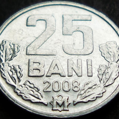 Moneda 25 BANI - Republica MOLDOVA, anul 2008 * cod 994