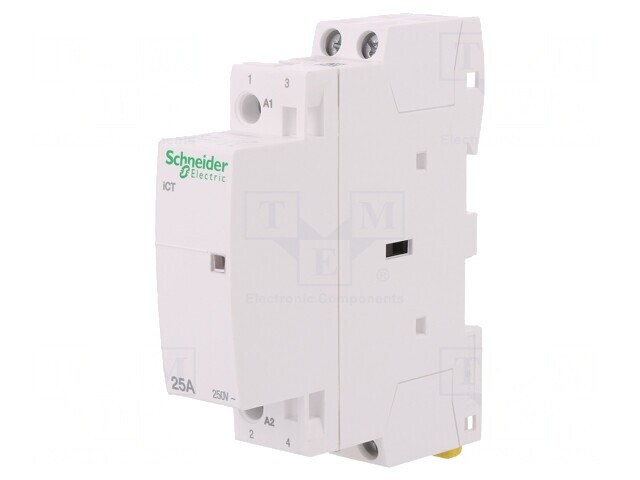 Contactor 2P 25A 20VAC NO IP20