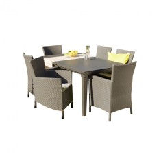 Set de mobilier de grădină Futura 6+1 &icirc;n culoarea cappuccino