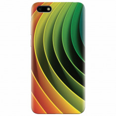 Husa silicon pentru Huawei Y5 Prime 2018, 3D Multicolor Abstract Lines