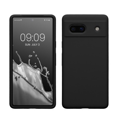 Husa Kwmobile pentru Google Pixel 7a, Negru, Silicon, KWM000019YE038C foto