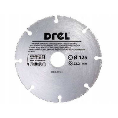 Disc diamantat segmentat, lemn, taiere uscata, 125 mm/22.2&amp;nbsp;mm, Drel GartenVIP DiyLine foto