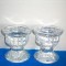 Suporturi lumanare cristal masiv, suflate in mulaj -Daisy- design Rolf Sinnemark