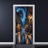 Cumpara ieftin Folie imprimata color pentru decor Usa, dimensiune 200 x 90cm, model: AVX-DR30