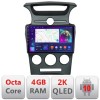 Navigatie Kia Carens 2006-2012 clima automata Android ecran Qled 2K Octa core 4+32 KIT-carens-2006+EDT-E409-2K CarStore Technology
