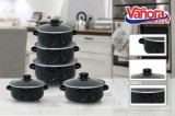 SET GATIT 10 PIESE EMAILAT , PETRA
