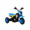 Motocicleta electrica cu muzica si lumini Moto 9 albastru