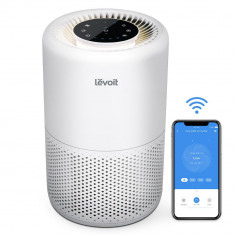 Purificator de Aer Smart Levoit Core 200S Wi-Fi, Filtru 3 in 1 True HEPA H13, Carbon Activ, Remote Control, Super Silent, Alexa, Google Home, Touch Sc