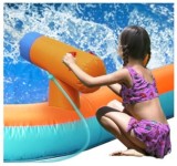 Saltea gonflabila cu piscina si tun cu apa