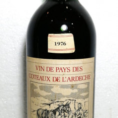 Z 42 - RARITATE vin ROSU LES MULETIERS, recoltare 1976. CL 75, GR 11,5