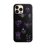 Husa compatibila cu Apple iPhone 13 model Neon Ghost pokemon, Silicon, TPU, Viceversa, Transparent, Carcasa
