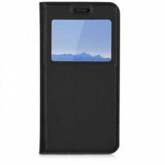 Husa Samsung S9 Neagra Portofel cu Fereastra Carte Flip Book cu Inchidere Magnetica foto