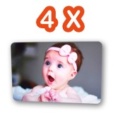 Set 4 Magneti de Frigider Personalizati cu Pozele Tale , Stil Basic
