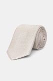 BOSS cravata de matase culoarea bej, 50540026