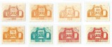 *Romania, lot 679 cu 8 timbre fiscale radio-tv 1993-1999, MNH/NG, Nestampilat