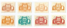 *Romania, lot 679 cu 8 timbre fiscale radio-tv 1993-1999, MNH/NG