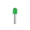 Biax cilindric cu v&acirc;rf rotunjit &Oslash; 13mm ax 6mm , Granulatie Saburr ASPRA - VERDE