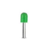 Biax cilindric cu v&acirc;rf rotunjit &Oslash; 13mm ax 6mm , Granulatie Saburr ASPRA - VERDE