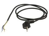 Cablu 3x1mm2 CEE 7/7 cu ştecăr &icirc;n unghi, cablu PVC 1,5m