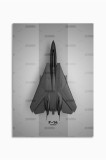 21mxm_aircrafts_037|Frameless Wall Poster, Fighter Jet Top View, Aviation Art, Canvas, 2025 Aviation Collection | A4 (21 x 29.7 cm) - 21mxm_aircrafts_