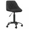 Scaun de birou, negru, catifea