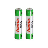 Acumulatori NiMH 2xAAA Micro-HR03 Hama, 500 mAh