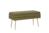 Cumpara ieftin Banca cu spatiu depozitare textil verde forest otel natur Olga 79.5x37.5x42h