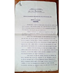 Articol dactilografiat publicat in ziarul Dreptul nr.72 si &amp;4 din 1901 de Grigore Vulturescu