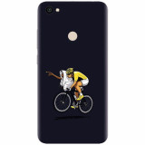 Husa silicon pentru Xiaomi Redmi Note 5A, ET Riding Bike Funny Illustration