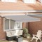Marchiza retractabila automata gri Gossi 350x250 cm, material pentru marchiza Gossi de inlocuire pentru cadru de 3.5x2.5 m gri deschis