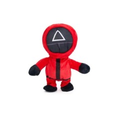 Figurină Jocul Calamarului cu lumini, miscare si functie de inregistrare si redare, roșu, 22 cm