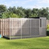 Voliera Pasari vidaXL Argintie 416x203x216cm Otel Galvanizat, Extensie, Cusca Papagali, Canari, Animale Mici