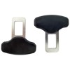 Set 2 catarame pentru centura de siguranta, din metal si plastic, dimensiuni 6 X 5.5 cm, negru