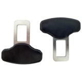 Cumpara ieftin Set 2 catarame pentru centura de siguranta, din metal si plastic, dimensiuni 6 X 5.5 cm, negru