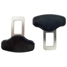 Set 2 catarame pentru centura de siguranta, din metal si plastic, dimensiuni 6 X 5.5 cm, negru