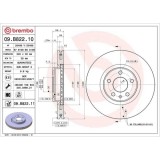 Set disc frana Audi Q5 (8rb) 11.08-12.17, Q5 Van (8rb) 11.08-12.17, Fata, 320X30mm, ventilat, BREMBO