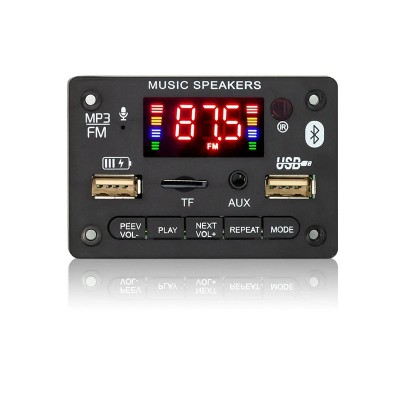 Modul radio fm mp3 Bluetooth 5.0 audio stereo cu amplificator 2 x 40W 5V 12V foto