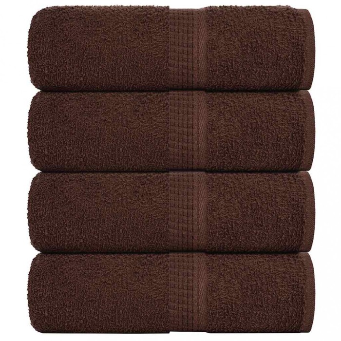 vidaXL Prosoape de baie 4 buc. FROGN maro 30x30 cm 100% bumbac