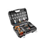 Masina de insurubat, cu impact, cu 2 acumulatori 2 Ah, incarcator 18 V Li-ion, accesorii, 200 Nm, 1/2",&nbsp;NEO