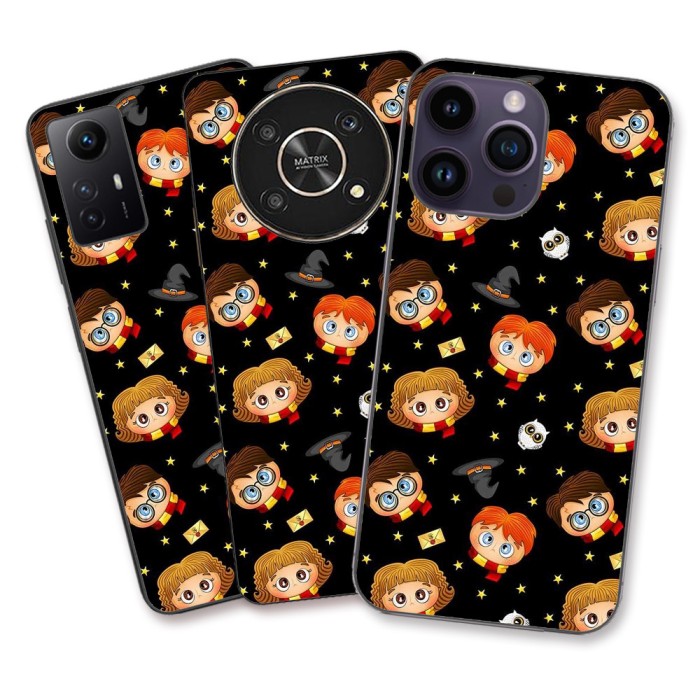 Husa Apple iPhone 11 Silicon Gel Tpu Model Harry Potter Pattern Negru