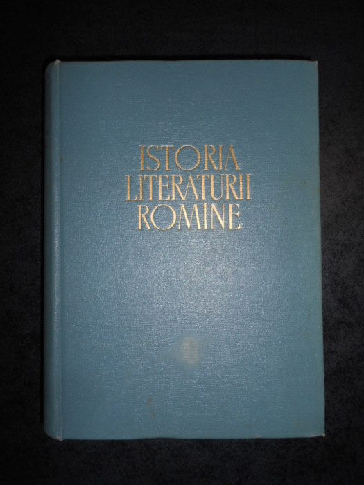 ISTORIA LITERATURII ROMANE. FOLCLORUL. LITERATURA ROMANA IN PERIOADA FEUDALA