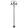 Gossi stalp iluminare gradina, e27, 220 cm, aluminiu, 3 lampi, bronz