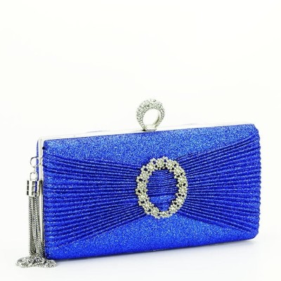 Geanta clutch cu brosa BYH8815 05 Albastru foto